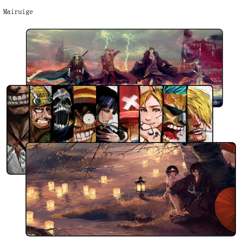 

900*400*3M large ONE PIECE DIY Popular Japanese Anime Large Lock Edge mouse pad for CSGO DOTA LOL Speed Gamer mousepad