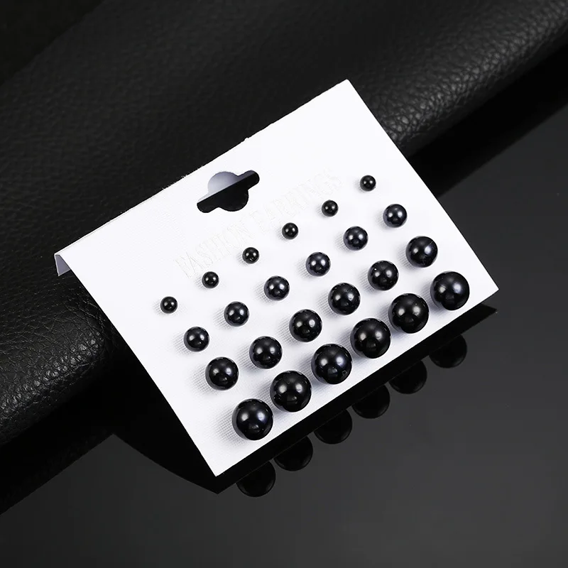 Pearl Earrings Fashion Earrings 12 Pair/Set For Gift