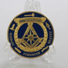 

European Freemasonry Ancient Bronze Gold Coin Colored Commemorative Coins Freemasonry Brotherhood Coins Coin Collection Coins