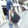 Luminous reflective  Bag Geometric Tote Folding Shoulder Bags for women 2024 Plain Folding Handbags sac a main Female Bolsas 5