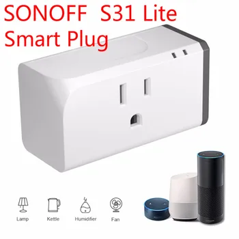 

SONOFF US Smart Mini Socket Plug WiFi Wireless Remote Socket Adaptor With Timer On / Off Compatible With Alexa Google Home Voice