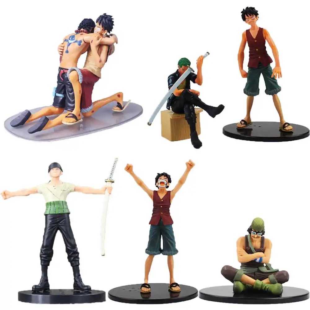 2pcs Lot Anime Op Figure Luffy Sanji Zoro Usopp Zeff Dramatic Showcase Ver Pvc Action Figure Collection Model Toys Action Figures Aliexpress