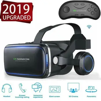 

VR 6.0 Virtual Reality Headset Version Virtual Reality Helmets Headset Smartphone Glasses Glasses + Package 3D Controller F V6A4