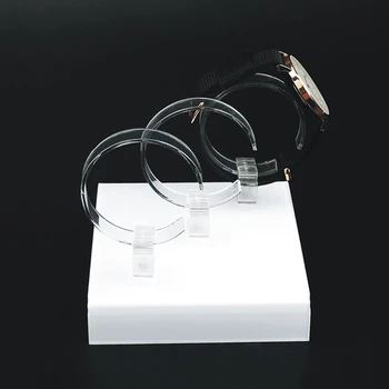 

New Watch Display Rack Jewelry Holder Three Watches Acrylic Showcase Clear Stand