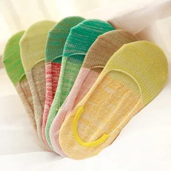 

Fashion Soft 1 Pairs Liner Low Cut Cotton Socks Female Socks Ankle Socks Boat Socks Antislip