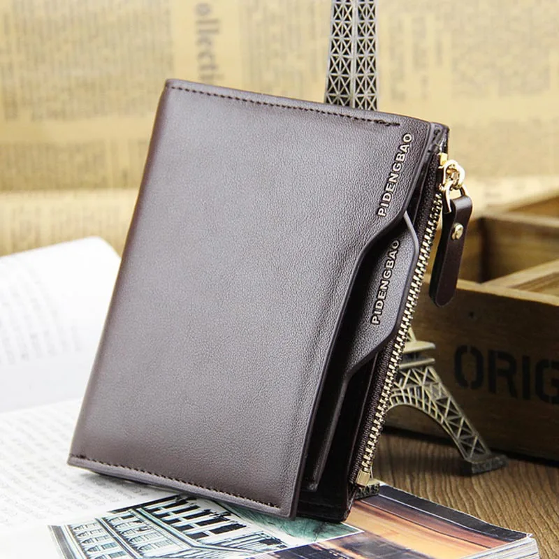 

New wallet men's short Korean wave wallet horizontal men's vertical card bag