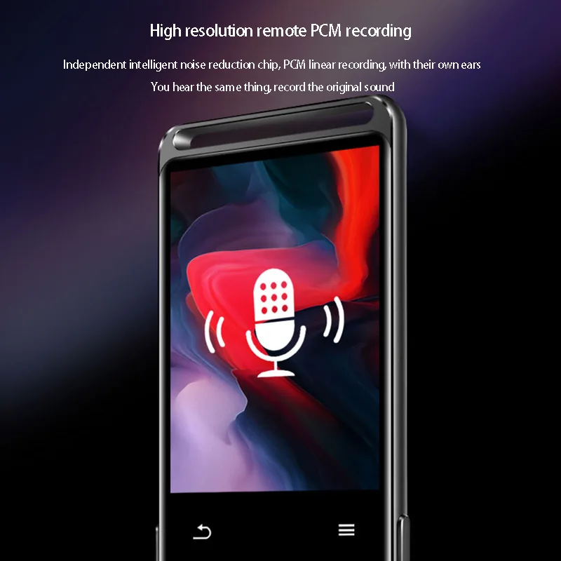 Классный Bluetooth 5,0 без потерь MP3-плеер 16 Гб HiFi аудио Walkman с FM радио Электронная книга Диктофон MP3 музыкальный плеер