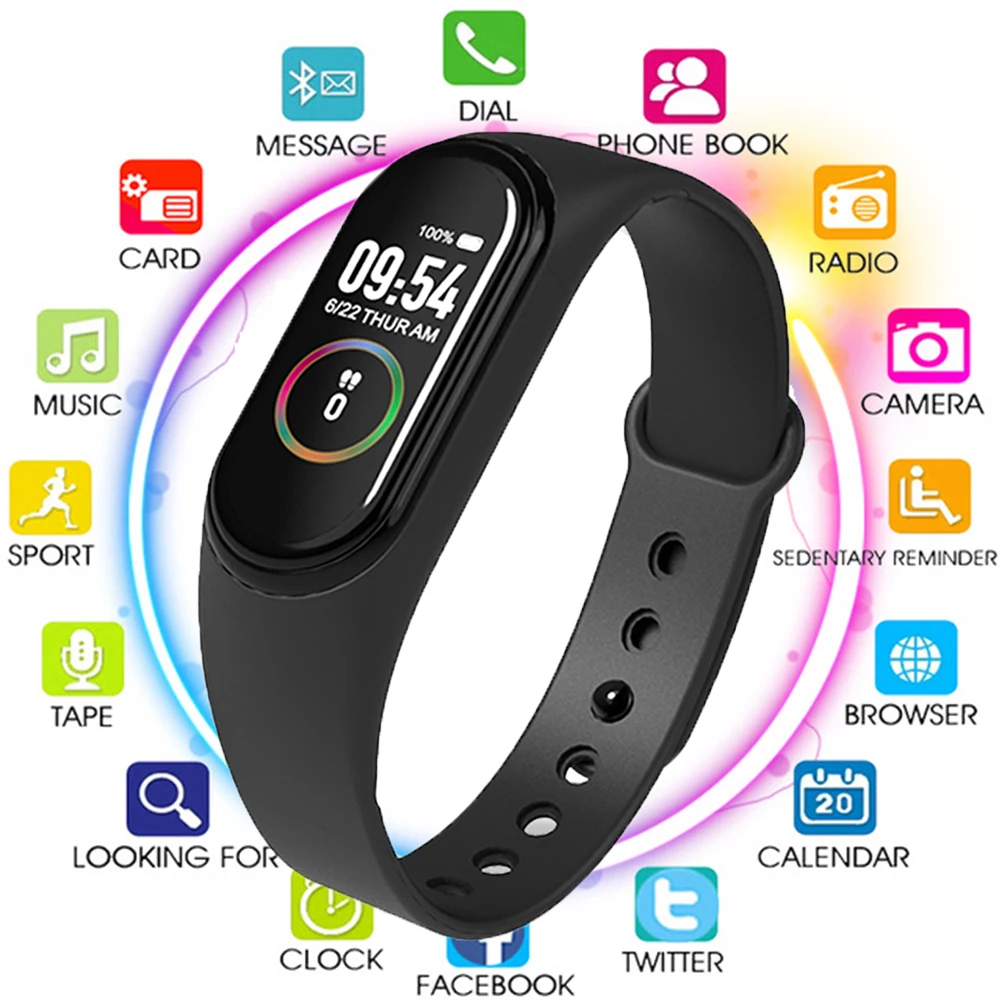 

New Selling Color Screen Smart Watch Sport Fitness Bracelet Blood Pressure Activity Tracker for Men Women Watches Reloj Mujer