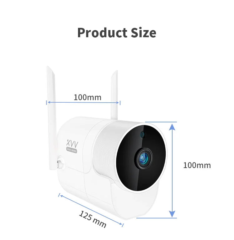 Xiaomi Xiaovv наружная панорамная камера наблюдения беспроводная wifi камера ночного видения высокой четкости с приложением Mijia