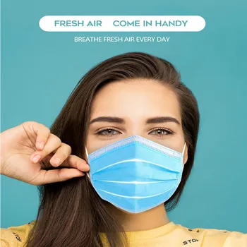 

5Pcs/10Pcs Disposable Protective mask 3 layers Effectively filter PM2.5 Anti-Dust Anti-Fog Meltblown Earloop Mouth Mask