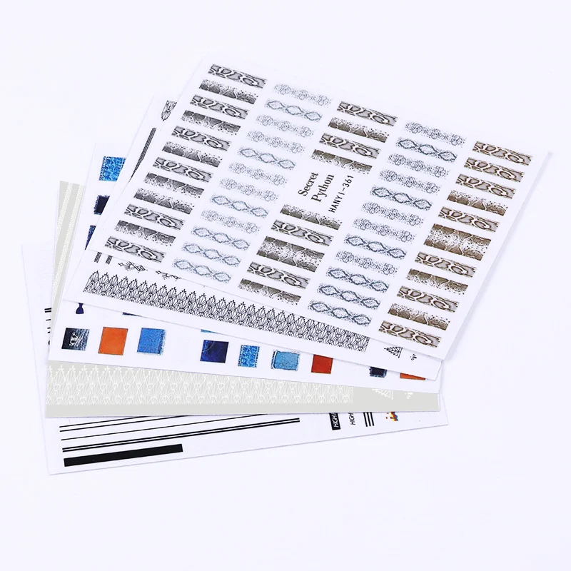 1 Sheet 3D Nail Sticker Sports Style Denim Sexy Snake Mixed Pattern Transfer Sticker Nail DIY Design Decoration Accessories 1 Sheet 3D Nail Sticker Sports Style Denim Sexy Snake Mixed Pattern Transfer Sticker Nail DIY Design Decoration Accessories