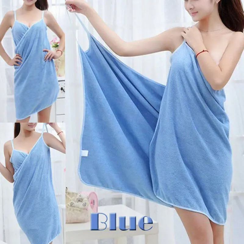 المنسوجات المنزلية منشفة النساء Robes حمام لبس منشفة فستان المرأة سيدة التجفيف السريع شاطئ سبا السحرية ملابس النوم النوم| | - AliExpress