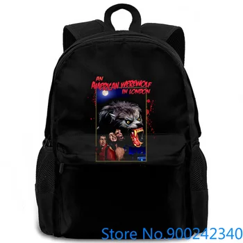 

An American Werewolf In London v.1 black movie poster all s Basic women men backpack laptop travel school adult