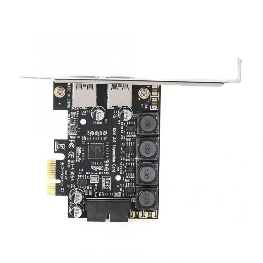 Настольный 4-портовый PCI-E на USB3.0 компьютер расширения адаптера для Windows/Vista