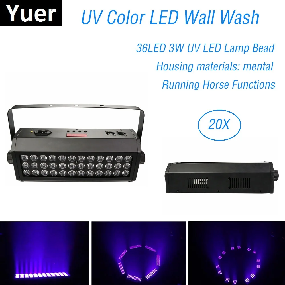 

Dj Equipment LED UV Black Light 36X3W UV Color LED Strobe Light Disco Light Bar LED Stage Light Party Disco Decoration Wall Wash