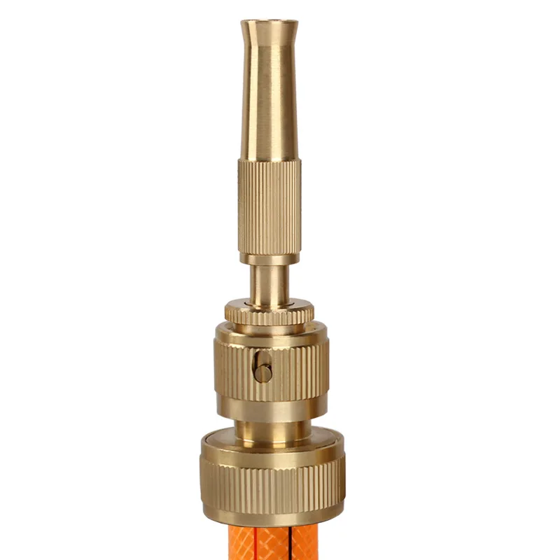 

Straight Connector Connected 6 Diversed Tube Direct Injection Copper Water Torch Household Six Points Hose Car Washing Gun Car W
