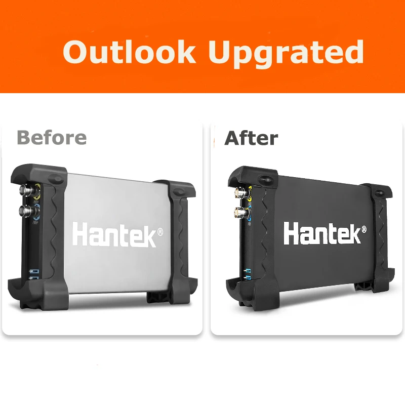 Hantek 6102BE металлический корпус 100 МГц 250 мс/с USB цифровой Виртуальный осциллограф Hantek6102BE