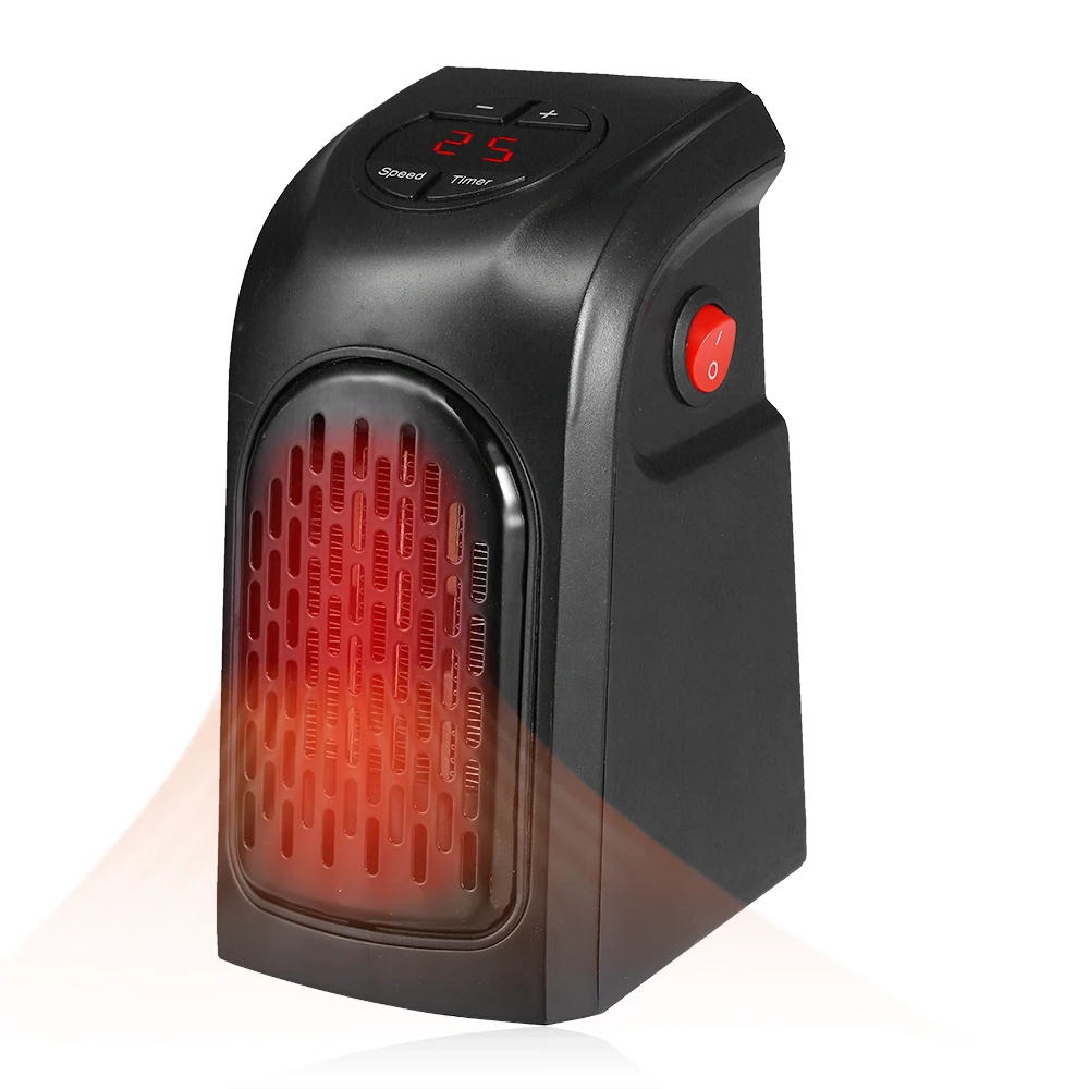 

400W Fan Heater EU Mini Handy Heater Plug-In 400W Electric Wall Heater Stove Hand Warmer Programmable Radiator 200-240V