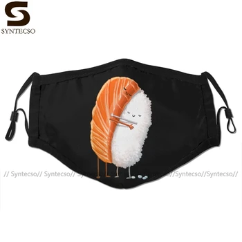 

Japanese Fish Mouth Face Mask Sushi Hug Facial Mask Funny Fashion with 2 Filters for Adult
