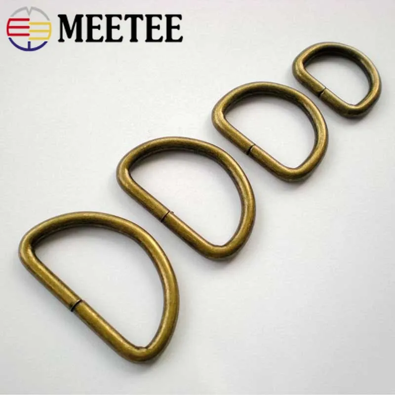 Meetee 20/25/32/38 мм 5 шт. кольцо в виде буквы D Регулируемая металлическая пряжка для сумки бикини с поясом открывающийся крючок ручной работы аппаратных аксессуаров BF209