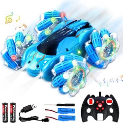Mini voitures de cascades télécommandées, 2.4Ghz, Mini voitures à grande vitesse, Rotation de 360 degrés, jouets pour enfants de 6 à 16 ans 