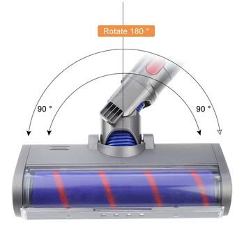 

Fluffy Soft Roller Head Floor Head For DYSON V7 V8 V10 V11 Vacuum Cleaner Highly Match With The Equipment