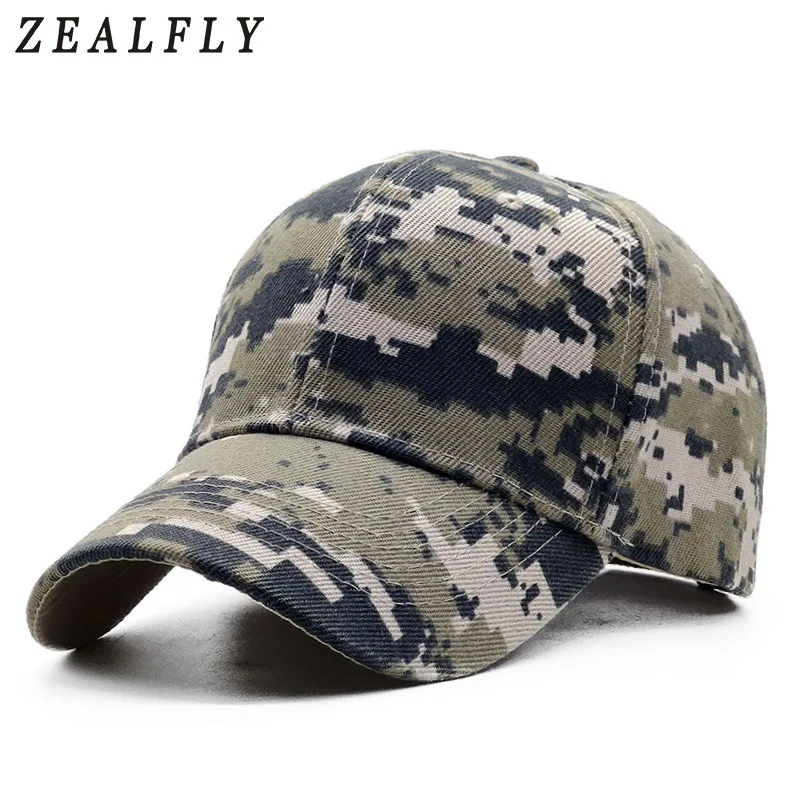 Men's Women's Classic Baseball Cap Outdoor Military Deep Camouflage Trucker Hats