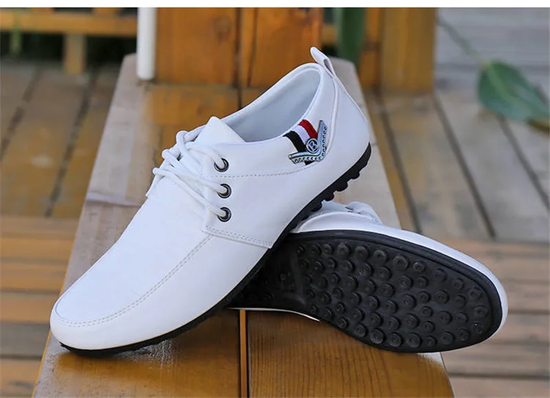 New Men Shoes Leather Genuine Casual Loafers Men Moccasins Shoes Slip-on Soft Flats Footwear Lightweight Driving Shoes