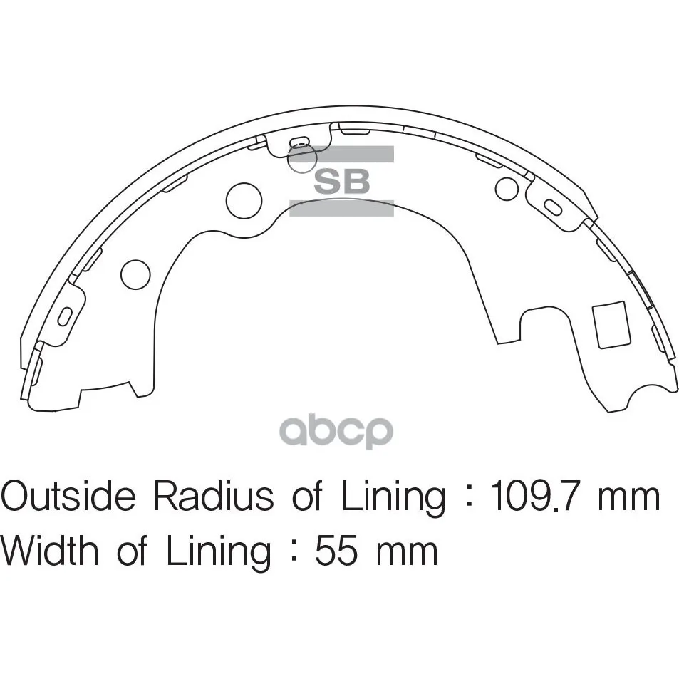 Колодки Тормозные Барабанные Sangsin Brake Sa135 Sangsin brake арт. SA135