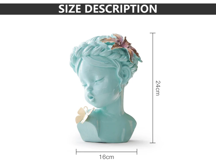 Home Decor 3D Figurine Table Decoration Europe Sculpture Modern Living Room Desk Decorations Cute Kids Angel Miniature Statue (4)