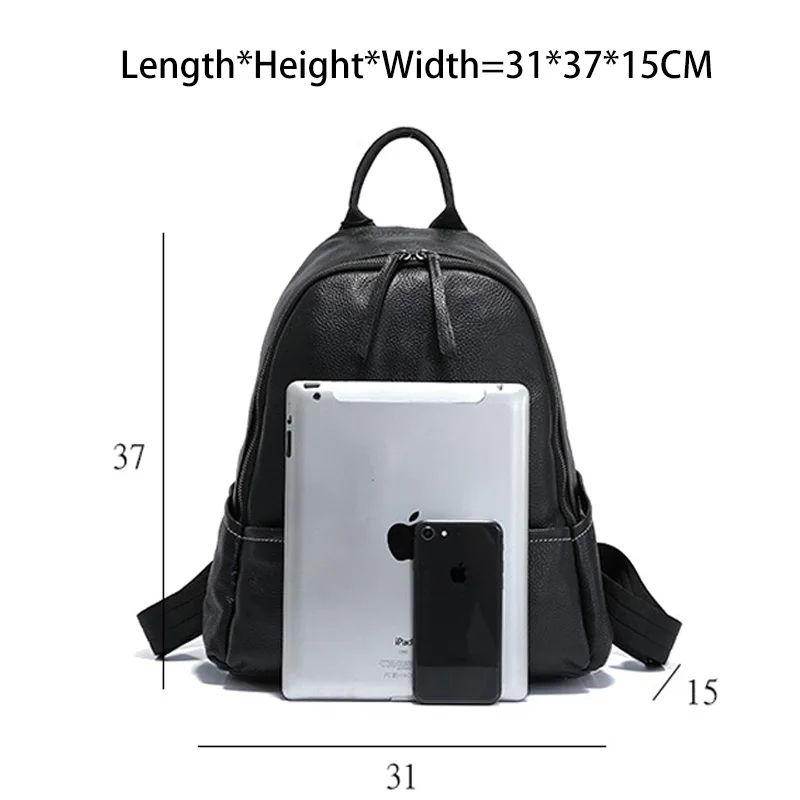Zency панельный женский рюкзак натуральная кожа Повседневная дорожная сумка стиль преппи школьная сумка Высокое качество ранец черный