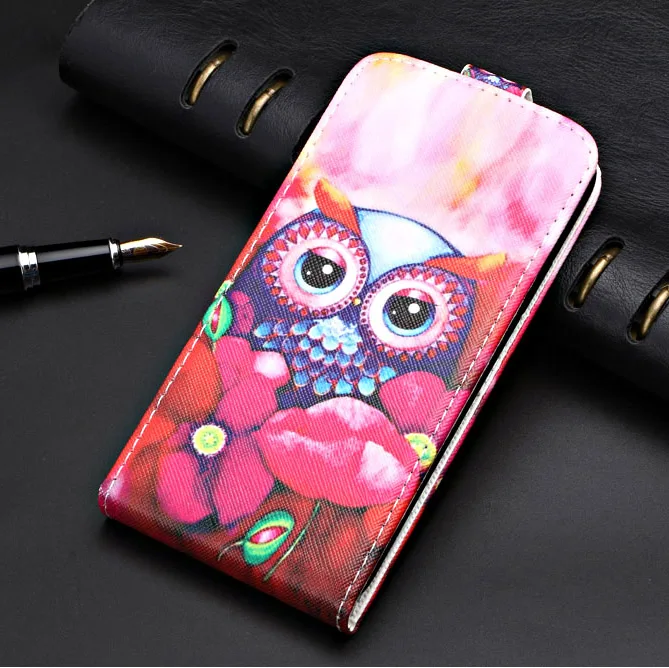 Flip Leather Case For Haier I6 Infinity Back Cover For On Haier I6 I 6 Case Lovely Cartoon Painting Phone Bag Cover - Цвет: owl