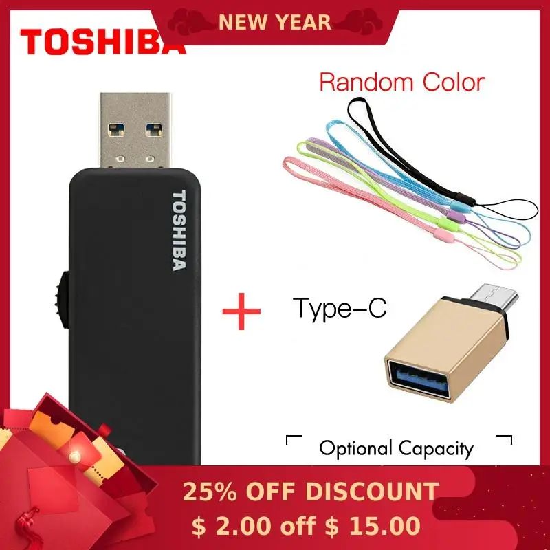 USB флеш накопитель TOSHIBA U365 3 0 256 ГБ 64 32 16 ГБ|USB флэш-накопители| |
