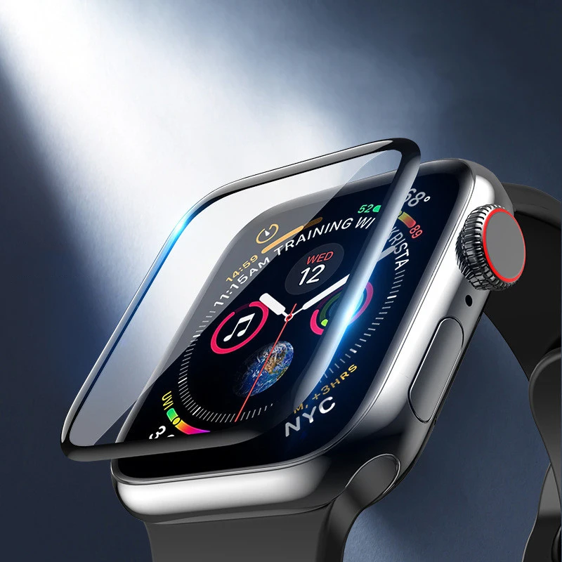 

3D Full Cover Tempered Glass for Apple Watch Series 3 2 1 38 42MM Screen Protector iWatch 4 5 6 40MM 44MM for Apple Watch Glass