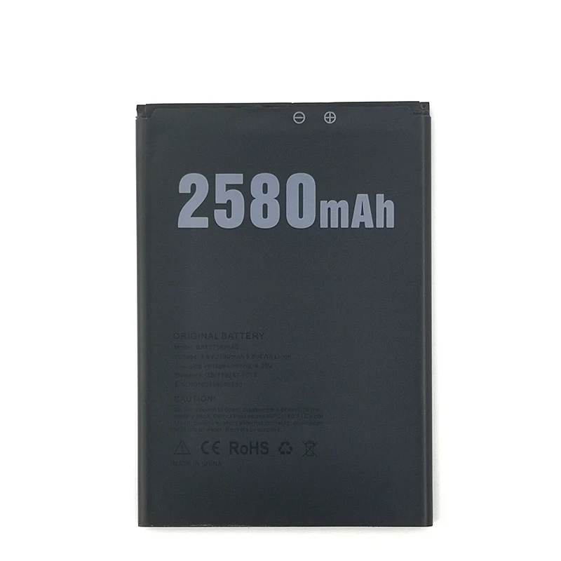 

2PCS NEW Original 2580mAh BAT17582580 battery for DOOGEE x20 BAT17582580 High Quality Battery+Tracking Number