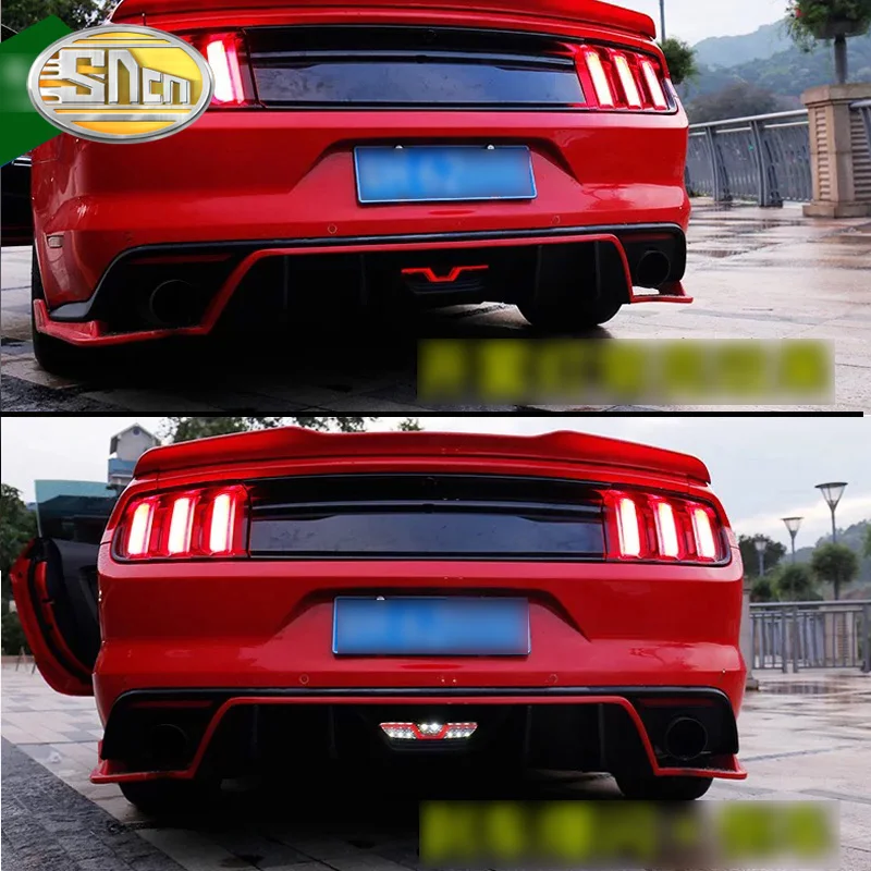 3-in-1 Functions LED Reflector Lamp Rear Fog Lamp Bumper Light Brake Light Reverse Lamp For Ford Mustang 2017 - 2020