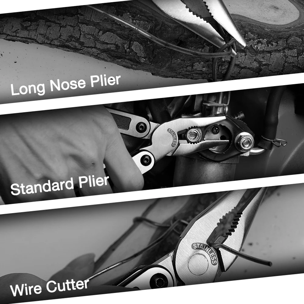 15 in 1 Multi Plier Stainless Steel Multitool Wire Stripper Crimping Tool WORKPRO For Camping Survival Hiking wire stripper,universal pliers,hand tools,stripping pliers,crimping tool,crimping tools,wire stripping pliers,crimping pliers,multifunctional pliers,multifunctional tools