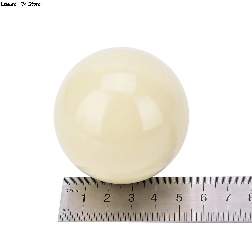 New 57.2mm White Billiard 2 1/16" Cue Ball Snooker Pool Table Training Spot Cue Ball 2 Diameter 1/4" Nine-ball