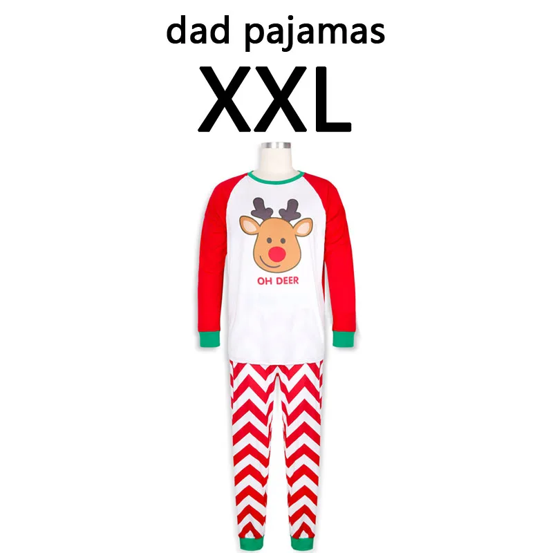 papa XXL Комплект одежды с рисунком оленя; сезон осень-зима; Рождественская одежда; одинаковые пижамы для семьи; одежда для сна для мамы, папы и детей - Цвет: papa XXL