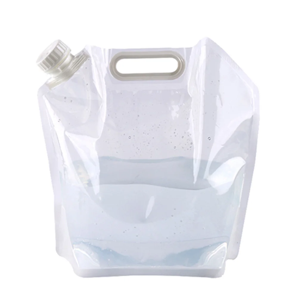 Lovely Travel Water Bag Portable Water Bag Plastic BBQ Camping Hiking Carrier Container Climbing Picnic Folding Water Bag - Цвет: 10L