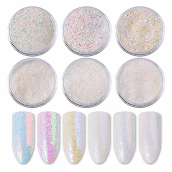 

3d decoration Mirror Gold accessories gel wholesale Symphony Sequin Heart-shaped Nail Accessories Nail Supplies j910
