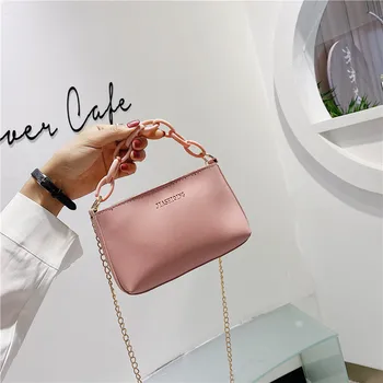 

Summer chain portable bag new 2020 Korean version of simple and fresh texture single shoulder messenger bag channels handbags
