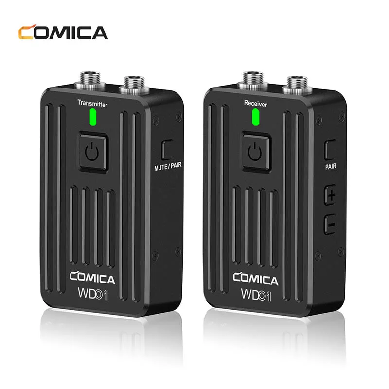 

Comica CVM-WD1 2.4G Digital Wireless Lavalier Lapel Microphone for DSLR Camera/Smartphone/Tables/Camcorders/PC
