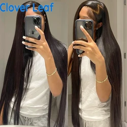 38 Inch Long Bone Straight Human Hair Wigs 13x4 Lace Frontal Wig Remy Straight Wig HD Transparent Lace Front Human Hair Wigs