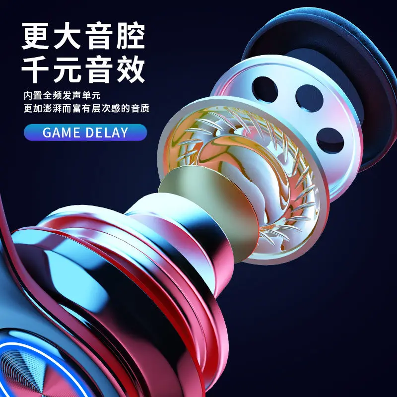 Q8 Wireless BT Headphone Hands Free Over Ear Detachable Earphone With Built In Mic Charging Cable Single Ear
