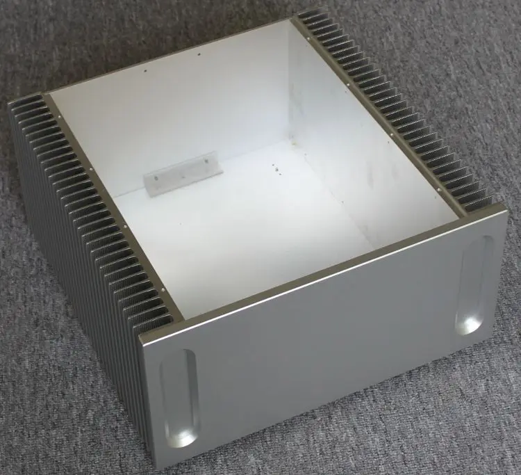Size D412 W413 H200 DAC Amplifier Case Aluminum Chassis Power Supply DIY Case WA131 Non-porous Rear Class A Enclosure