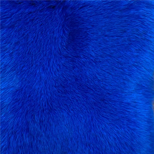 Куртка из натурального Лисьего меха женская одежда зимняя кожаная куртка с длинными рукавами зимнее теплое пальто из натурального меха - Цвет: Royal blue