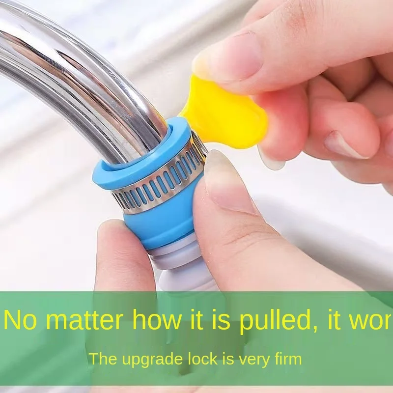 Kitchen Faucet Filter Can Rotate Tap Water Nozzle To Wash Vegetables, Splash Proof Water Saver with Snap Shower