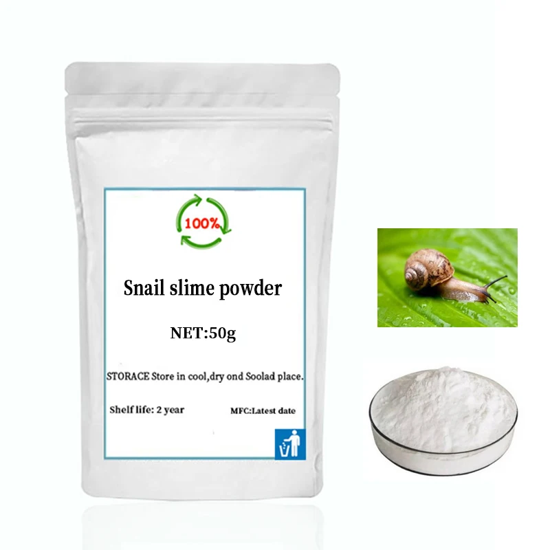100 skin care snail slime powder, moisturizing and whitening effect