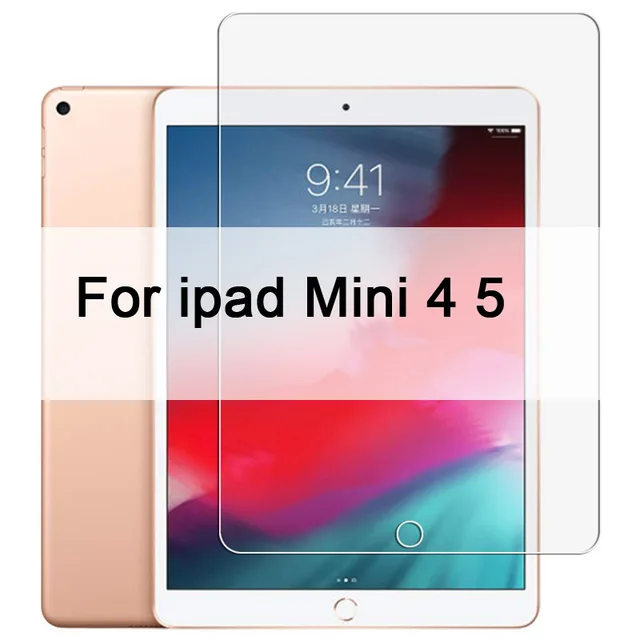 9H Tempered Glass For iPad 10.2 inch 2019 2.5D Full Cover Screen Protector For iPad Pro 11 Air 2 3 MiNi 5 4 3 2 2017 2018 Glass For Mini 4 5